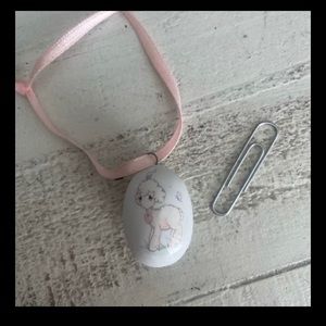 Precious Moments egg hanging ornament